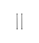 Set of screws and tubes for steel BR 03 with black PVD finish