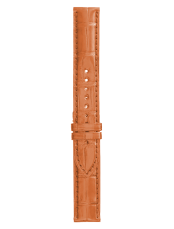Bracelet en cuir d'alligator de couleur orange WW1
