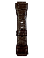 Bracelet en cuir d'alligator de couleur marron BR-X1 - BR 01 - BR 03