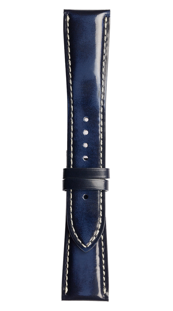 BR 123 - BR 126 - BR V2 - BR V3  Blue calfskin strap